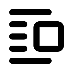 Format Image Right Alt Icon from Rounded Line - Material Pro Set