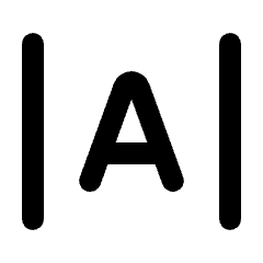 Format Letter Spacing Wide Icon from Rounded Line - Streamline Material Set