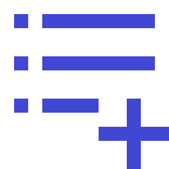 Format List Add Icon from Sharp Duo Set