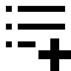Format List Add Icon from Sharp Solid Set