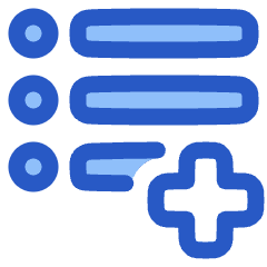Format List Add Icon from Plump Duo Set