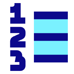 Format List Numbered Icon from Sharp Pop Set