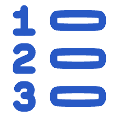Format List Numbered Icon from Plump Duo Set