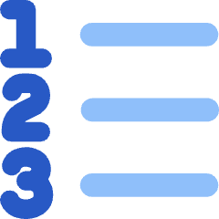 Format List Numbered Icon from Flex Flat Set