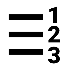 Format List Numbered Rtl Icon from Sharp Line - Material Pro Set