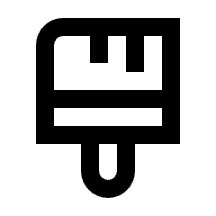 Format Paint Icon from Sharp Line - Streamline Material Set