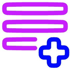 Format Text Block Add Icon from Plump Neon Set