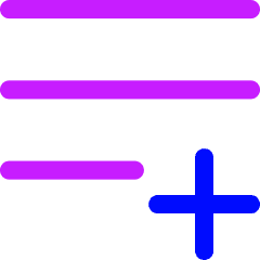 Format Text Block Add Icon from Flex Neon Set