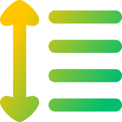 Format Text Line Spacing Icon from Flex Gradient Set