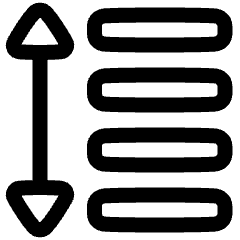 Format Text Line Spacing Icon from Plump Line Set