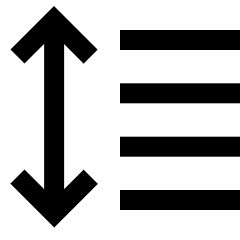 Format Text Line Spacing Icon from Sharp Line Set