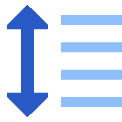 Format Text Line Spacing Icon from Sharp Flat Set