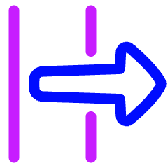 Format Text Overflow Icon from Plump Neon Set