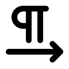 Format Textdirection L To R Icon from Rounded Line - Streamline Material Set