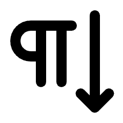 Format Textdirection Vertical Icon from Rounded Line - Material Pro Set