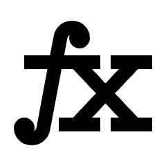 Function Fill Icon from Sharp Fill - Streamline Material Set