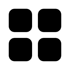 Grid View Fill Icon from Rounded Fill - Streamline Material Set