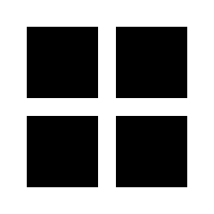 Grid View Fill Icon from Sharp Fill - Streamline Material Set