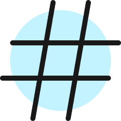 Hash Icon from Ultimate Colors Set