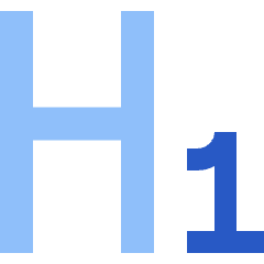 Heading 1 Paragraph Styles Heading Icon from Sharp Flat Set