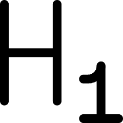 Heading 1 Paragraph Styles Heading Icon from Core Line Set