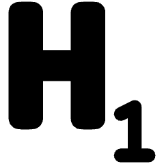 Heading 1 Paragraph Styles Heading Icon from Plump Solid Set