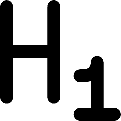 Heading 1 Paragraph Styles Heading Icon from Core Solid Set