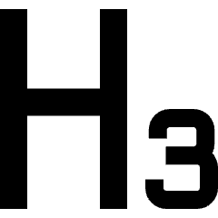 Heading 3 Paragraph Styles Heading Icon from Sharp Solid Set