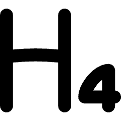 Heading 4 Paragraph Styles Heading Icon from Flex Solid Set