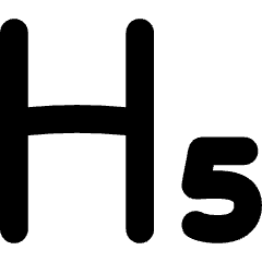 Heading 5 Paragraph Styles Heading Icon from Flex Solid Set