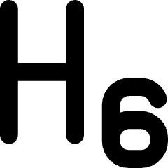 Heading 6 Paragraph Styles Heading Icon from Core Solid Set