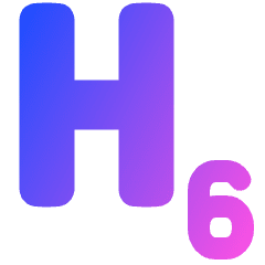 Heading 6 Paragraph Styles Heading Icon from Plump Gradient Set