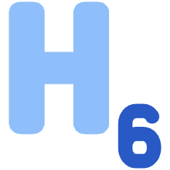 Heading 6 Paragraph Styles Heading Icon from Plump Flat Set