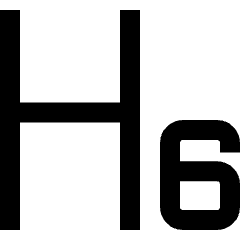 Heading 6 Paragraph Styles Heading Icon from Sharp Line Set