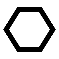 Hexagon Icon from Sharp Line - Streamline Material Set