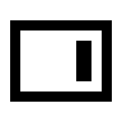 Horizontal Align Right Icon from Sharp Line - Streamline Material Set