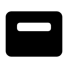Horizontal Align Top Fill Icon from Rounded Fill - Streamline Material Set