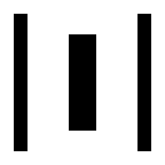 Horizontal Distribute Fill Icon from Sharp Fill - Streamline Material Set