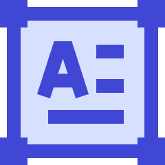 Horizontal Text Box Icon from Sharp Duo Set