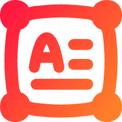 Horizontal Text Box Icon from Flex Gradient Set