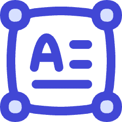 Horizontal Text Box Icon from Flex Duo Set