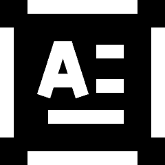 Horizontal Text Box Icon from Sharp Solid Set