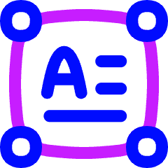 Horizontal Text Box Icon from Flex Neon Set