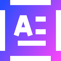 Horizontal Text Box Icon from Sharp Gradient Set