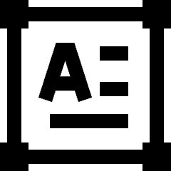 Horizontal Text Box Icon from Sharp Line Set