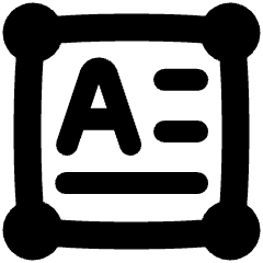 Horizontal Text Box Icon from Plump Solid Set