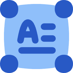 Horizontal Text Box Icon from Flex Flat Set