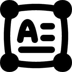 Horizontal Text Box Icon from Flex Remix Set