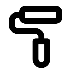 Imagesearch Roller Icon from Rounded Line - Streamline Material Set