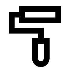 Imagesearch Roller Icon from Sharp Line - Streamline Material Set